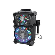 Singing Machine REMIX High-Definition Digital Karaoke System with Resting Tablet Cradle, Wired Microphone and LED Disco Lights
