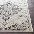thumbnail image 4 of BoutiqueRugs Bordeaux Oriental Medallion Area Rug - Farmhouse Traditional Floral Carpet for Living Room - Medium Gray, Charcoal - 3'11" x 5'7", 4 of 11