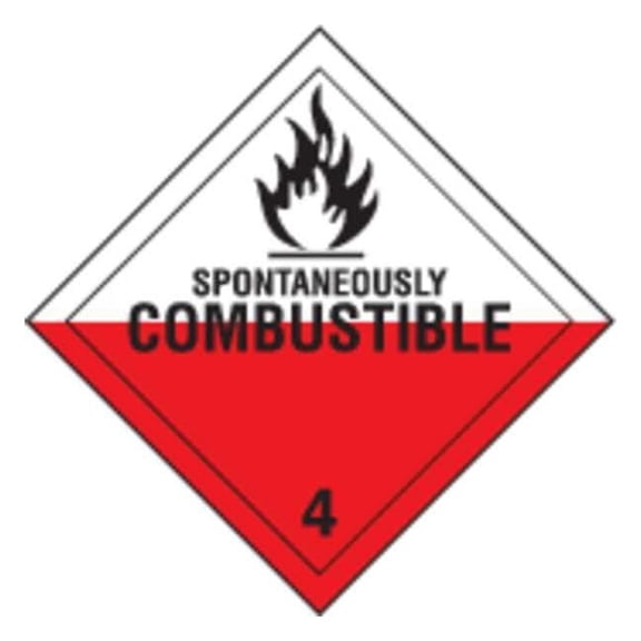 Brady DOT Container Placard,10-3/4" Label W 63447