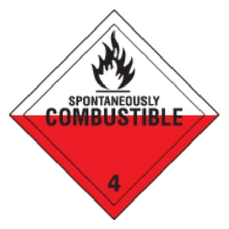 Brady DOT Container Placard,10-3/4" Label W 63447