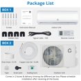 thumbnail image 4 of 12000 BTU Mini Split Air Conditioner Heat Pump, 21 SEER2 208-230V Split Wall-Mounted Ductless AC Unit Cools Up to 450 Sq. ft, Inverter Compressor AC Unit with Wifi, Energy Efficient, Installation Kit, 4 of 7