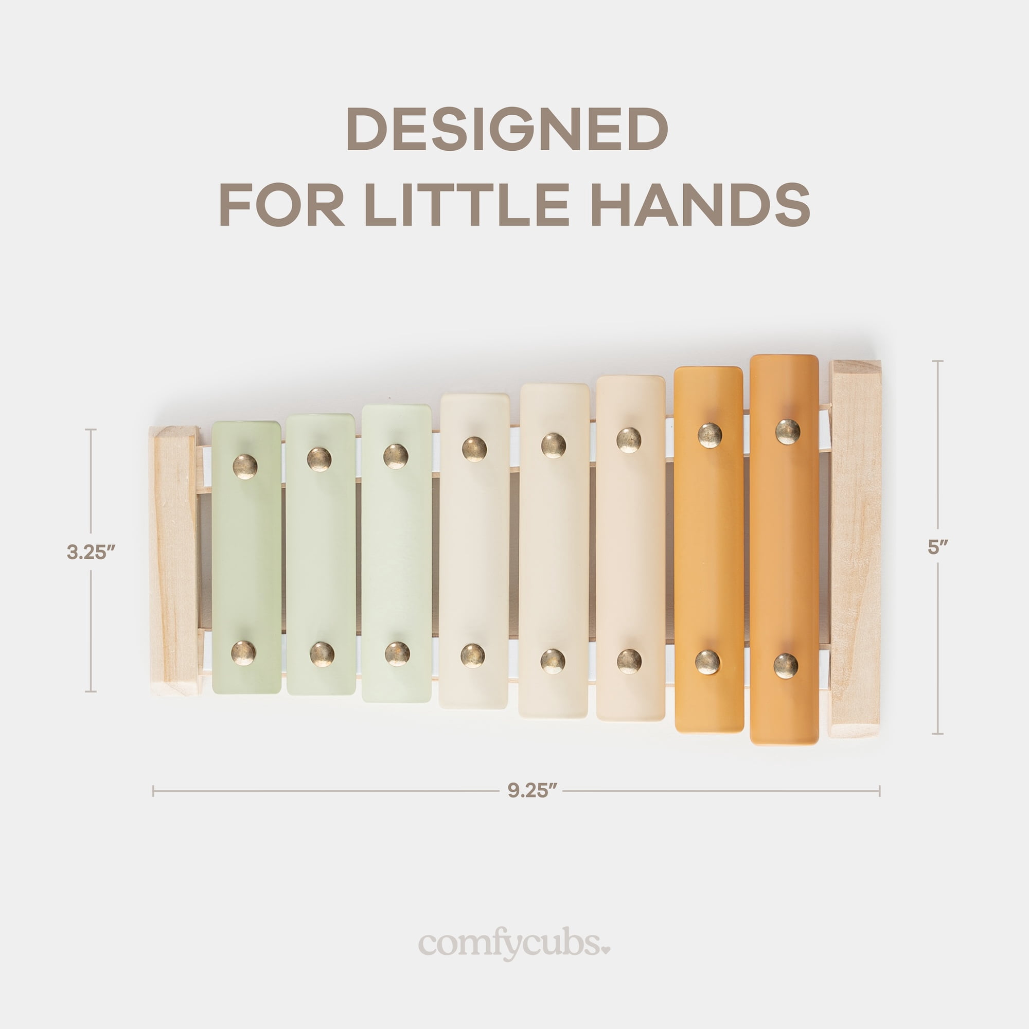 Comfy Cubs Xylophone for Kids 1 Year Old +, Percussion Instrument for Toddler Learning