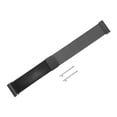 thumbnail image 3 of Correa de reloj de malla de acero inoxidable Uxcell de 18 mm, correa de reloj metálica de liberación rápida, ajustable con hebilla magnética para hombres y mujeres, negra, 3 of 7
