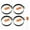 Orange 4 Pcs, variant on Egg Mold Ring Large Nonstick Egg Rings, Round Crumpet Ring Mold Shaper for English Muffins Pancake Cooking Griddle Portable Grill Accessories for Camping Indoor Breakfast Sandwich Burger, Black 4 Pcs