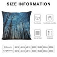 thumbnail image 5 of COMIO  Throw Pillow Covers Trees at Night Facing The Starry Night Sky,Decorative Accent Pillow Cases for Couch Bed and Living Room, 5 of 5