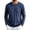 Dark Blue, variant on Annhoo Shirts for Men Casual Pullover Block Color Crewneck Breathbale Long Sleeve Lightweight Tops Loose Clothes