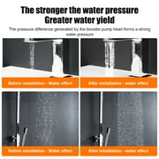 Portable Water Pressure Booster Pump 24V 100Pa Auto Shower Water Pressure Booster Intelligent Sensing Energy Saving Max 25L/min Flow 82Ft Lift Low Noise Multifunctional Water Booster Pump