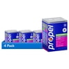 (4 pack) Propel Zero Sugar Berry, Grape and Kiwi Strawberry, On the Go Packs, Electrolyte Powder Drink Mix, 0.11 oz, 24 Count packets