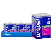 (4 pack) Propel Zero Sugar Berry, Grape and Kiwi Strawberry, On the Go Packs, Electrolyte Powder Drink Mix, 0.11 oz, 24 Count packets