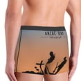 thumbnail image 4 of Bingfone Anzac Day Men's Underwear - Casual Stretch Boxer Briefs-Large, 4 of 7