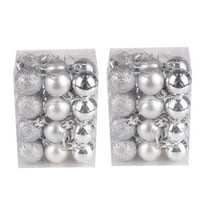 Christmas Decorations Savings! Dvkptbk 48PC 30mm Christmas Xmas Tree Ball Bauble Hanging Home Party Ornament Decor for Christmas Gifts Silver