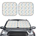 thumbnail image 6 of Lsque Undersea Animals 2 PCS Windshield Sun Shade | CarFoldable Window Covers | Car Accessories Reflect UV for Universal Cars SUV Truck | Large, 6 of 7