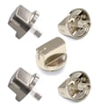 thumbnail image 3 of 5x Silver ABS Replacement Knobs for LG Gas Ranges Simple Plug-and-Play Installation for Quick, Hassle-Free Upgrades, 3 of 3