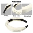 thumbnail image 4 of Unique Bargains Silk Knotted Headband Hairband for Women 1.2 Inch Wide White, 4 of 7
