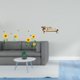 thumbnail image 2 of Calcomanías de pared DIY para decoración de sala de estar y comedor con sofá en miniatura, cama de madera, accesorios para fotos, banco, silla, mueble, 2 of 8