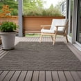 thumbnail image 2 of Indoor/Outdoor Laidley LA1 Chocolate Washable 3' x 5' Rug, 2 of 9