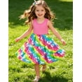 thumbnail image 2 of Aideaone Toddler Girls Dresses Sleeveless Tiered Sundress Kids Cute Print Twirly Swing Summer Dress Casual Sun Dress for Little Girls 4-7T, 2 of 7