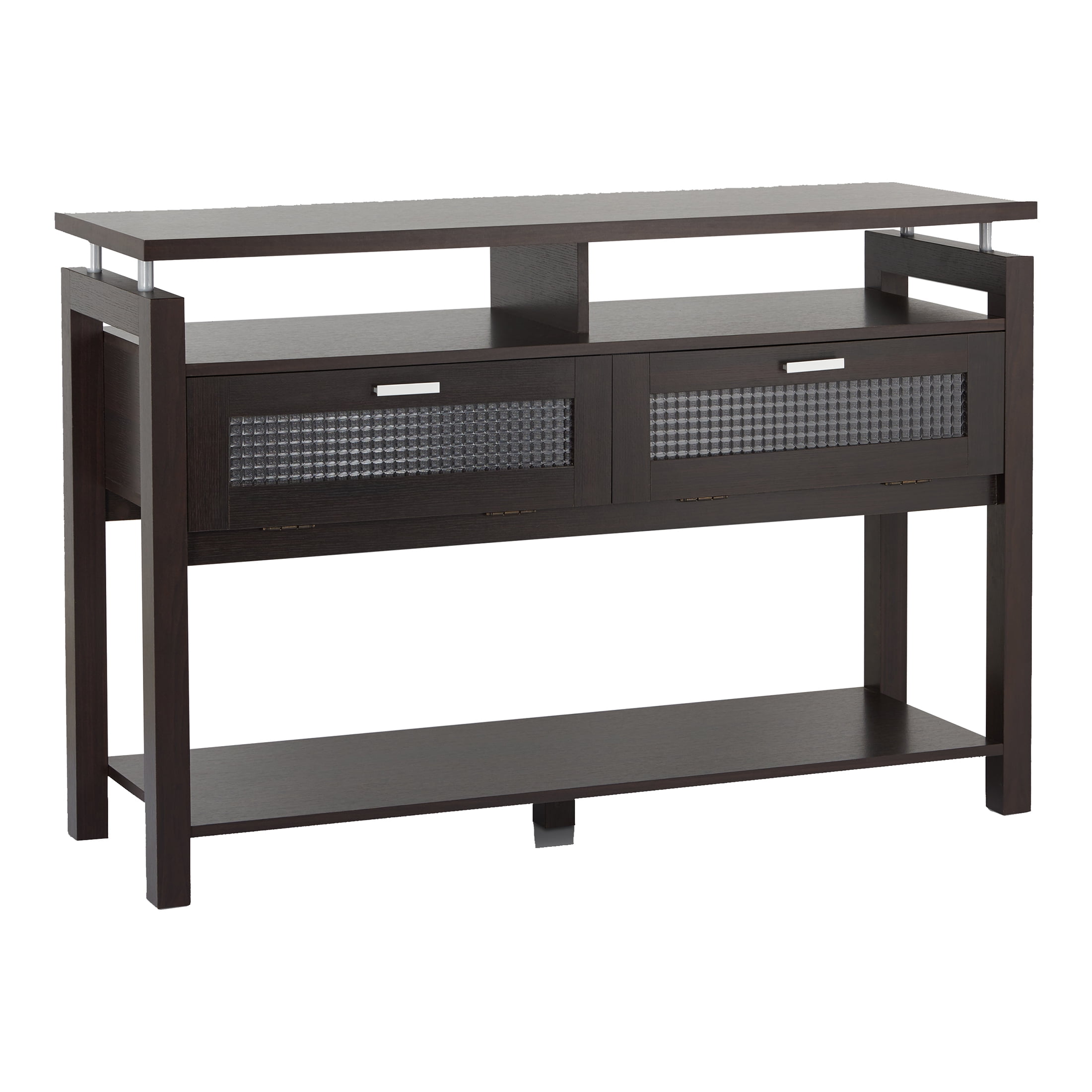 Furniture of America Gueston 2-Door Console Table, Espresso