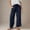 Navy, variant on Black**Friday Sale Chaoheng Sweatpants Women Women's Solid Color Wide Leg Cropped Pants,Elastic Waist Pull-On Ankle Trousers with Pockets