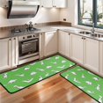 thumbnail image 3 of Kitchen Rugs Sets Of 2,Green Dinosaur Silhouette Pattern Anti Fatigue Kitchen Mat Rugs Non Slip Washable,Decorative Kitchen Floor Mats for Kitchen,Sink,Laundry,17"x47"+17"x47", 3 of 5