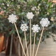 thumbnail image 4 of 50/100pcs Bamboo Cake Dessert Salad Sticks Christmas Party Merry Christmas Forks Fruit Fork Toothpick Food Picks TYPE A-100PCS, 4 of 7