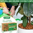 thumbnail image 3 of Halatool 2 Pcs Coconut Coir Chips for Plants - 2.2 LB 100% Organic Coco Husk Chip Bricks with Low EC and pH Balanced, Compressed Coco Substrate Growing Mulch Medium for Garden Herbs, Plants, Flowers, 3 of 8