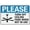 Warning Sign 3, variant on Gate 4 Sign Warning Sticker-Security Sign Outdoor Sign 8"x12"