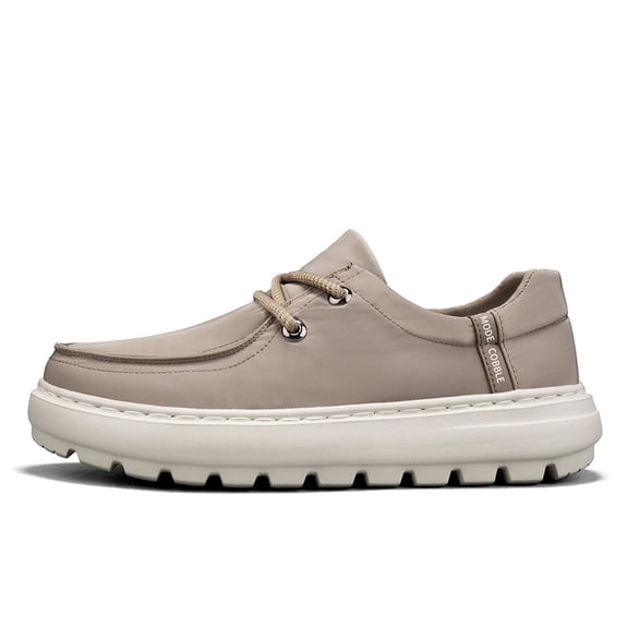 Men's Lace-Up Thick Sole Cloth Casual Shoes