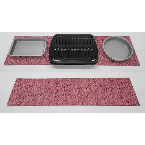 Crazy for Daisies Hot Pads or Hot Pad Runner by Penny's Needful Things (Small: 11 x 18) (Pink)