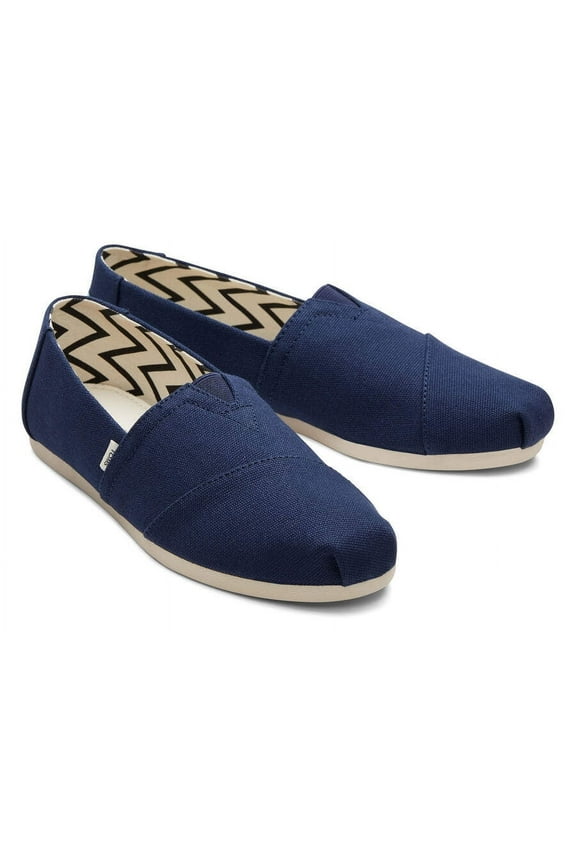 Womens Alpargata Recycled Cotton Canvas - Navy