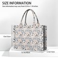 thumbnail image 3 of Large Capacity Tote Bag,White Halloween Skull Pumpkin Pattern Handbag Fashion Luxury Tote Bag,15.7"x13"x 5.1" Inches,Laptop Compatible, 3 of 6