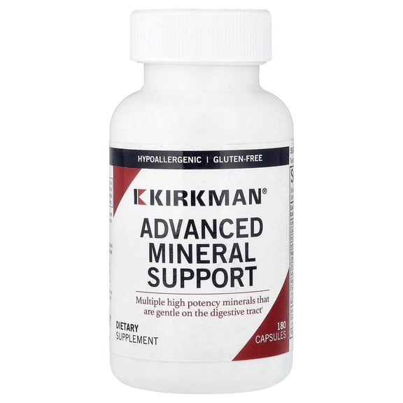 Kirkman Labs Advanced Mineral Support, 180 Capsules