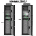 thumbnail image 3 of 5-8 fingerprint digital gun safe, fast response household high-strength steel fireproof and anti-theft, long gun cabinet for storing rifles, shotguns, guns, alarm mute dual-mode, detachable partition, 3 of 9