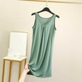 thumbnail image 2 of Aboser Modal Tank Nightgowns for Women Plus Size Crew Neck Chemise Sleepwear Sleeveless Soft Nightwear Loose Comfy Nightshirts, 2 of 4