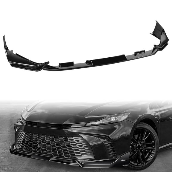 Stay Tuned Performance For 2025-2026 Toyota Camry SE XSE Painted Black Front Bumper Lip Spoiler Splitter GT-Style