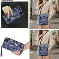 thumbnail image 3 of ZUXONGSY Skull Rose Print PU Leather Crossbody Bag & Wallet Set for Women, Multi-Pocket Satchel with Adjustable Strap for Travel, Shopping & Work, 3 of 5