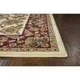 thumbnail image 3 of 9' x 13'  Polypropylene Ivory or Red Area Rug, 3 of 4