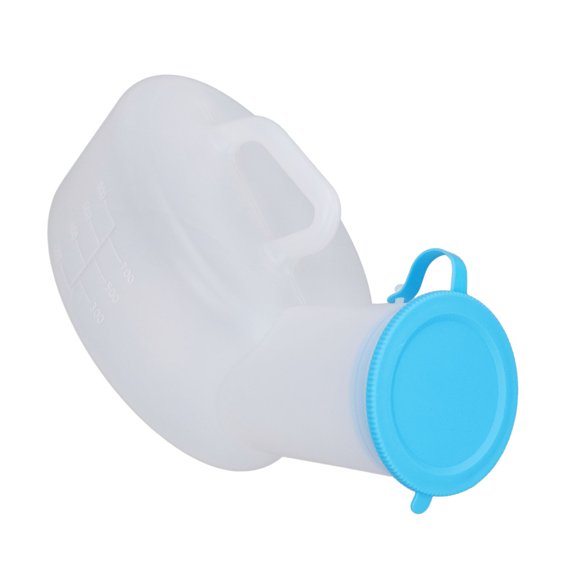 Urinoir Portable Pour Femme – Bouteille Urine 1000 Ml Laiteuse – Modèle Duck Ergonomique – Autoclavable Et Réutilisable