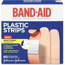 BAND-AID Plastic Strips All One Size 60 Each