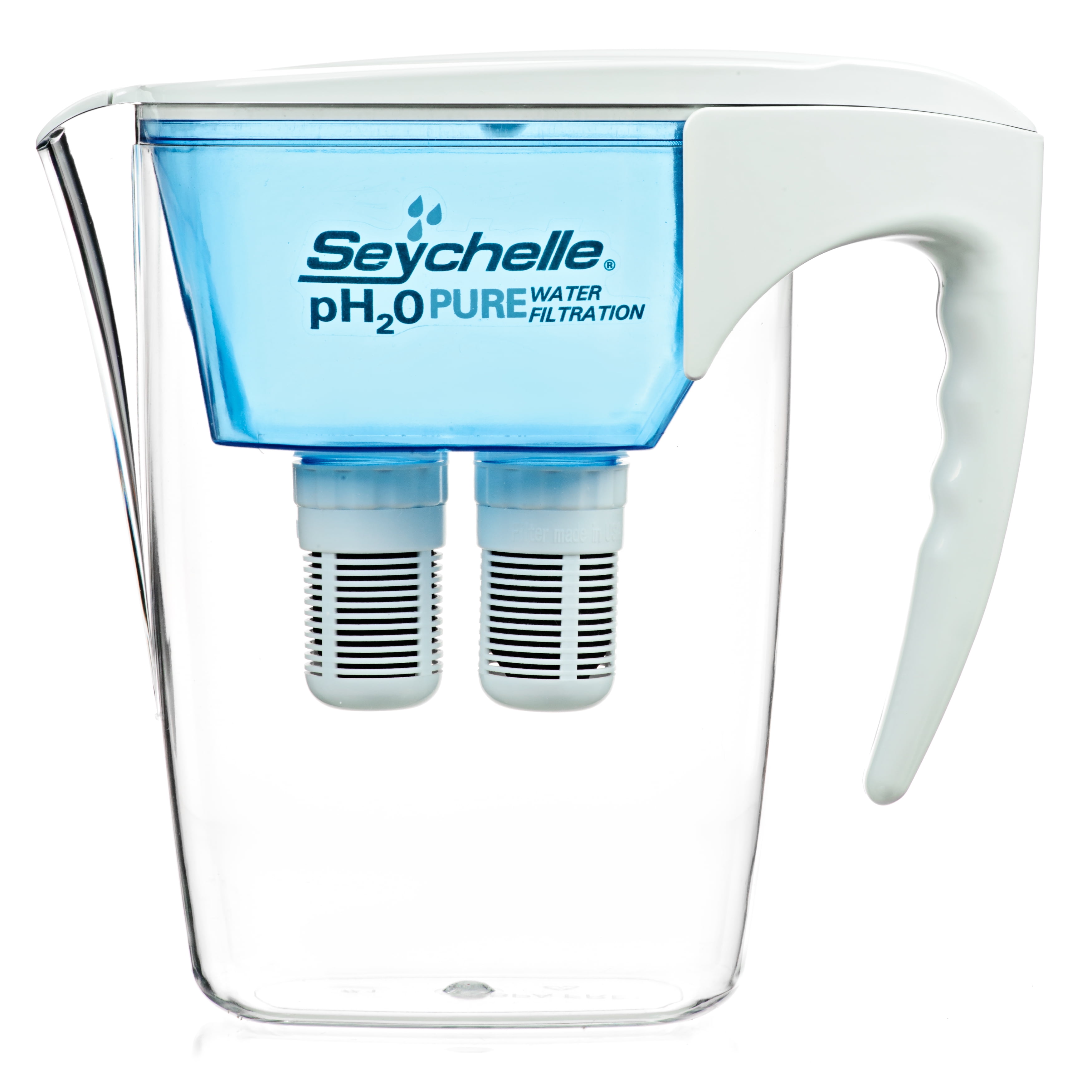 Seychelle pH2O Alkaline Water Filter Pitcher 100 Gallon Capacity