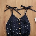 thumbnail image 3 of ITFABS Combinaison Décontractée d'Été pour Bébé Fille, Imprimé de Cœurs, Bretelles, Col en V, 3 of 9
