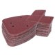 thumbnail image 1 of Papel de lija para pulir, 40 piezas Herramienta de lijado de óxido de aluminio en forma de cola de milano Papel de lija rojo Máxima confiabilidad, 1 of 9