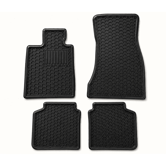 3D Floor Mats for 2016-2022 BMW 7-Series G11/G12 (All Trims), Heavy Duty, Custom Fit All-Weather Floor Liners, Full Set for 1st & 2nd Row, Black, Rubber