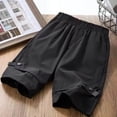 thumbnail image 4 of Gubotare Kids Athletic Shorts with Pockets, Quick Dry Breathable Shorts for Basketball, Soccer, Summer Outdoors 3T 4T (Black,3-4 Years), 4 of 6