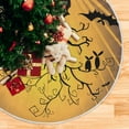 thumbnail image 5 of FMSHPON Vector Halloween Landscape Xmas Christmas Tree Skirt Stand Mat for Holiday Party Decoration Indoor Outdoor 48 inches, 5 of 6