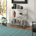 thumbnail image 5 of Henn&Hart 36" Tall Satin Nickel Bookcase, 5 of 9