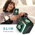 thumbnail image 4 of GALAPROX Samsung Galaxy Z Flip 5 Case, Clear Slim Lightweight Electroplated Frame Cover -Pine Green, 4 of 6