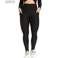 thumbnail image 3 of QRIC Hi-Waist Tummy Control Leggings Textured Scrunch Butt Yoga Pants With Pockets Gym, Running, Workout Leggings, 3 of 6