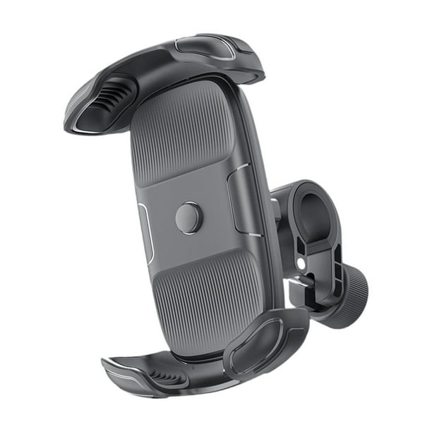 Soporte para teléfono de bicicleta Soporte para bicicleta Rotación degree Ultraligero Robusto Portátil para manillar Negro