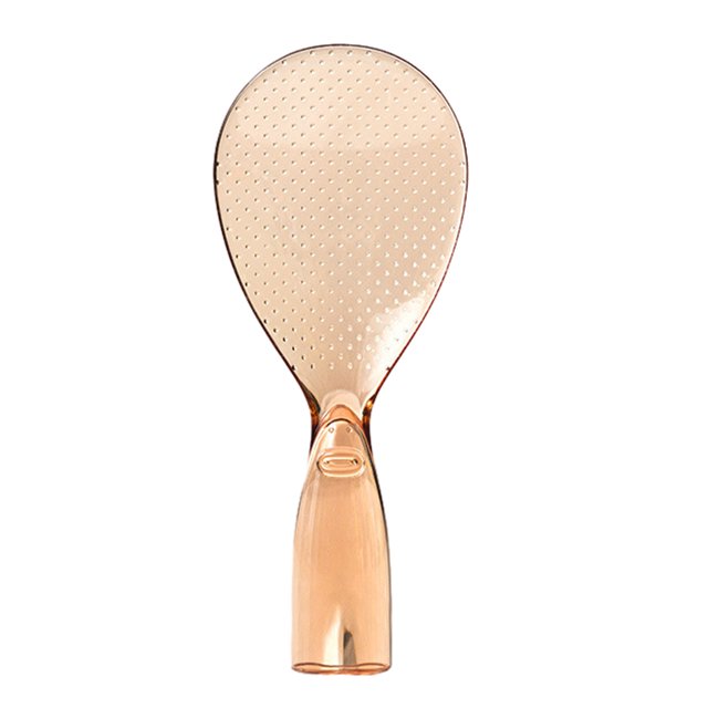 Cateissary Espátula de arroz resistente a altas temperaturas, cucharas de plástico para cocinar arroz, aplicaciones amplias de pie Cocina y Comedor Naranja